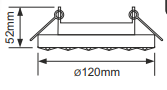 Einbaurahmen GX53 H4 5361