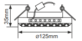 Einbaurahmen GX53 H4 LD7040