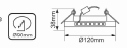 Einbaurahmen GX53 H4 LD5311