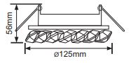 Einbaurahmen GX53 H4 5342