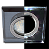 MR-16 LD1651 Rahmen Quadrat Leuchtend Schwarz mit Spiegel Effect