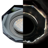 MR-16 LD1652 Rahmen Leuchtend Achteck Schwarz mit Spiegel Effect