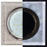 GX53 H4 LD5311 Rahmen Quadrat Chrome mit Silber Glanz Effekt